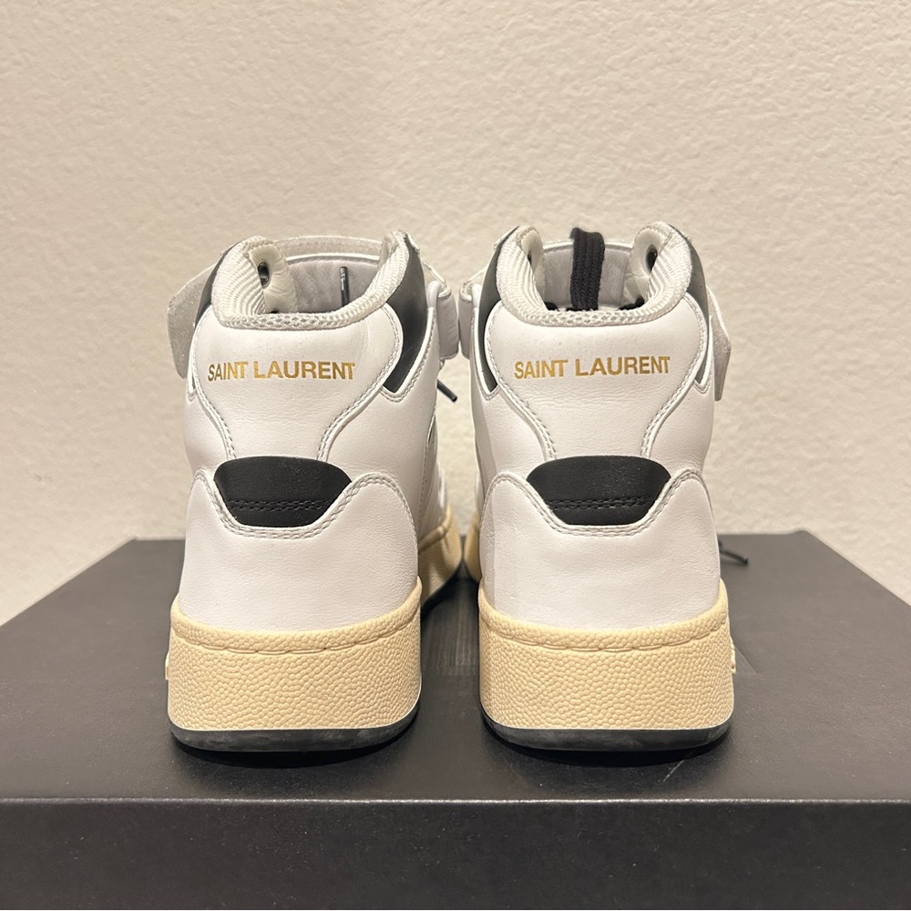 Saint Laurent LAX Mid Top leather sneakers, Size 38, New in Box - Picture 5 of 15